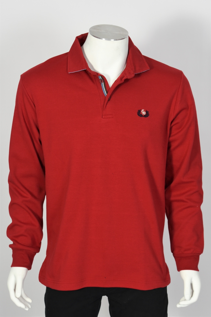 sweat polo rouge